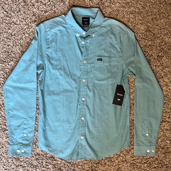 RVCA Slim Fit Longsleeve Buttondown Shirt - Picture 4 of 9